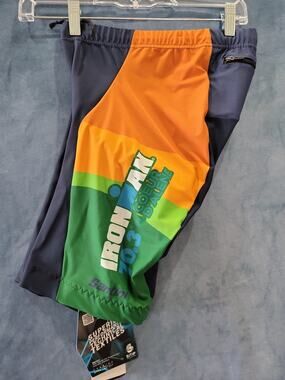 Santini Ironman Triathlon Shorts Men's XL 70.3 Coeur D'Alene Made Italy New NWT